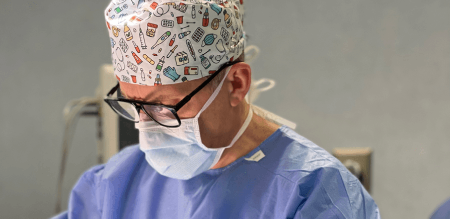 Dr. Renato Zaccheddu, cosmetic and plastic surgeon, in the operating room.